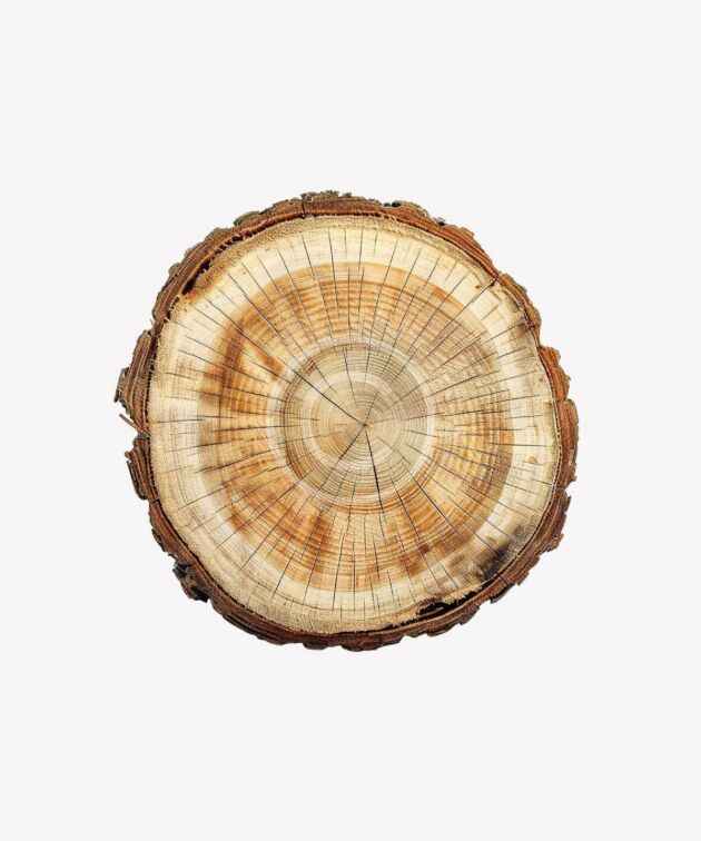 Rustic wood slice coaster